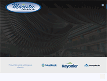 Tablet Screenshot of majesticmachine.com